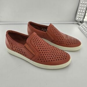 Ecco Laser Cut Slip Ons